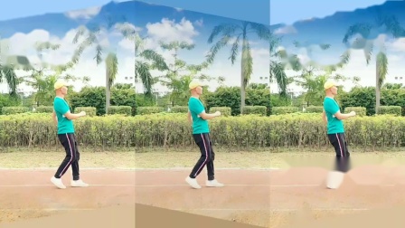 叶林广场舞(爱情主演)DJ原创步子舞20步附教