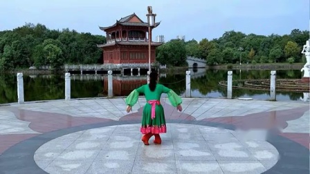 广场舞《蔚蓝之梦》背面演示附教学 简单好