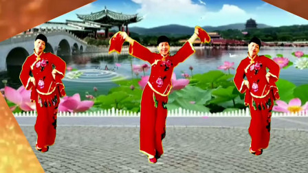 广场舞《上错花轿嫁对郎》中老年手绢健身舞