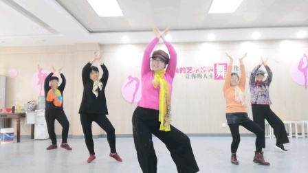 舞灵美娜子广场舞《江南柳》简单好学教学高