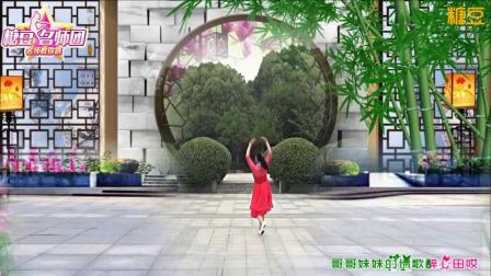 青儿广场舞 《山水唱情歌》简单好学教学视