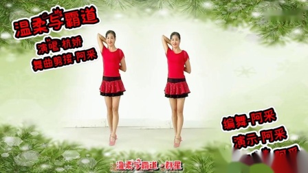 阿采广场舞《温柔与霸道》 DJ版  正背面演
