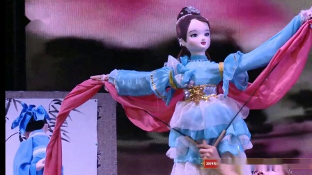 非遗展示木偶戏《作画绸舞变脸》戏曲高清视