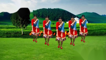 广场舞《吉祥欢歌》欢快喜庆的藏族舞真好看