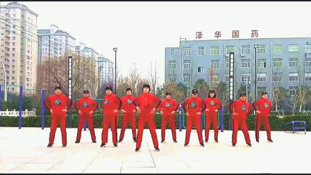 中老年健身操学习班广场舞《不要停》入门扭