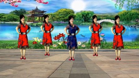 吕芳广场舞原创 好听好学 《情歌美》正背面及分解动作下载