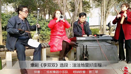 美女唢呐吹奏豫剧李双双选段《洼洼地里好庄