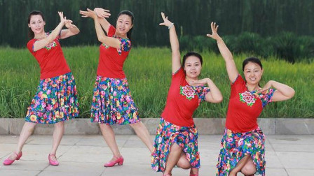 云裳广场舞《最美最美》背面演示