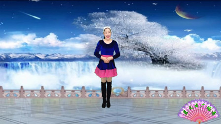 蓝天云广场舞 《又见雪花飞》柔美32步好听