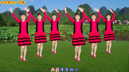民族风情广场舞《阿哥阿妹》幽默风趣 动作