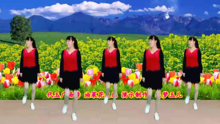 广场舞《油菜花之恋》歌醉舞美 24步附教学