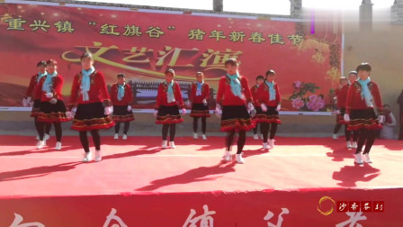 甘肃民勤农村辣妈广场舞《新年大吉》动感活