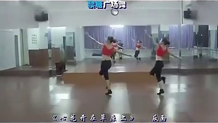 博白廖弟广场舞《心花开在草原上》