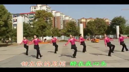 高安子君广场舞《花桥流水》 附背面分解