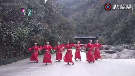 紫蝶踏歌广场舞《啊呀啊呀》正反演示下载
