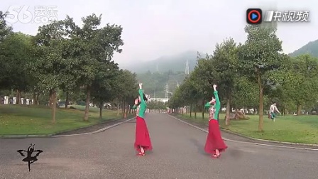 紫蝶踏歌广场舞 《我的心中有一艘船》正反