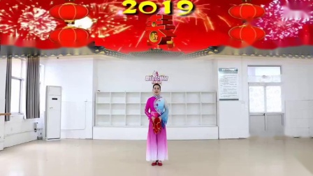 刘荣广场舞《盛世中国年》原创附教学和背面