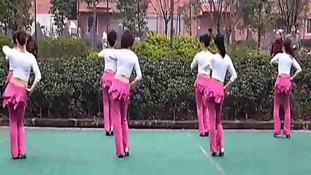 周思萍广场舞《大家一起来》背面分解  广场