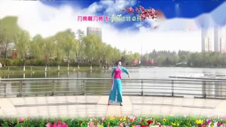 青儿广场舞 《梦中的达娃卓玛》 三步 背面