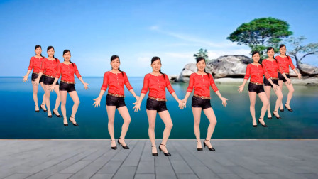 经典歌曲广场舞《一壶老酒》歌美舞美 附教