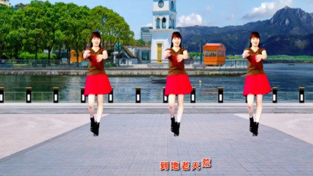 广场舞《情歌飞扬》32步健身操教学舞步好看