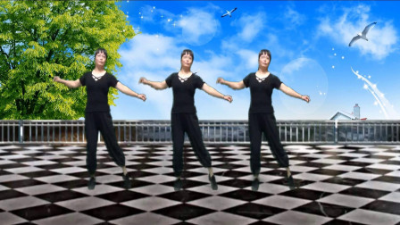 原创广场舞《出人头地》背面演示和口令分解