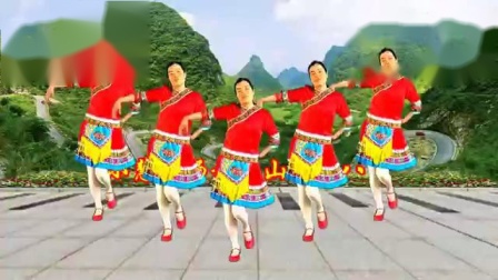 小慧广场舞《山路十八弯》欢快甜美动听动作