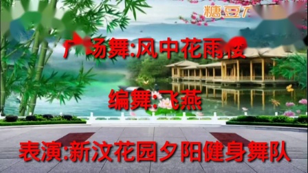糖豆广场舞《风中雨花楼》新汶花园夕阳健身