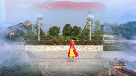 霍山扬名广场舞《我和我的祖国》编舞 杨艺 
