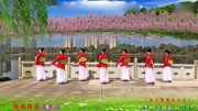 春英广场舞《桃花珺珺杨柳依》折扇