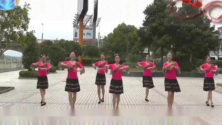 高安子君广场舞 《爬山调 》 正面 教学高清