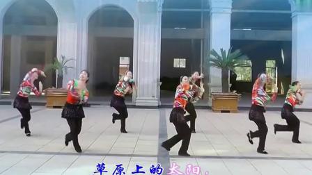 高安子君广场舞  《马背上的太阳》 正面（原