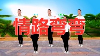 DJ广场舞《情路弯弯》舞蹈简单好看 舞姿性
