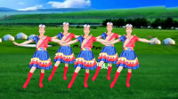 广场舞《我爱的姑娘在草原》美女老师一步一