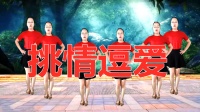 广场舞《挑情逗爱》小姐姐跳的美美哒 舞步