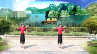 美玲玉广场舞《家在御江南》动作缓慢适合大
