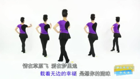 广场舞《情在草原飞》动作简单时尚附分解教
