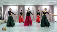 玲珑广场舞《蓝色天梦》五个大美女跳的婀娜
