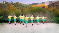 相悦夏天广场舞《等到花儿开》团队版正背面