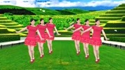 玫香广场舞改编《月亮弯弯在天边》48步附教