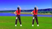 玫香广场舞《我和草原一起来唱歌》背面演示
