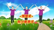 广场舞教程初级舞步分解动作《慢慢爱》歌美