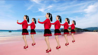 最新广场舞减肥健身操《惜别的海岸》一个动