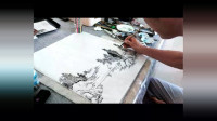 山水画小品《春江行》完整作画示范高清视频