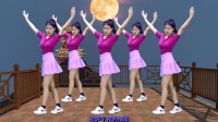 dj广场舞教学视频《拉萨夜雨》美女动人舞姿