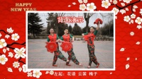 云裳广场舞《丰收中国》秧歌手绢舞背面演示