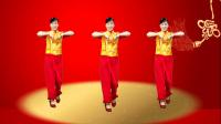 玫香广场舞《送祝福》动感欢快 正背面演示