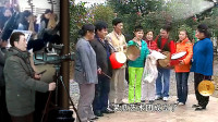 安徽庐剧《唱门歌》三个呆瓜合伙唱 乡村锣