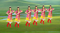 藏族广场舞《敬你一碗青稞酒》欢快动听 韵