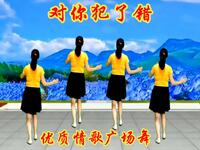动感广场舞《对你犯了错》时尚32步弹跳